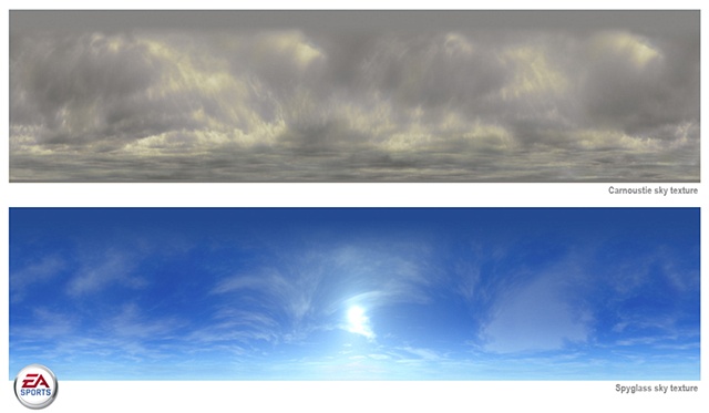 Carnoustie and Spyglass sky textures