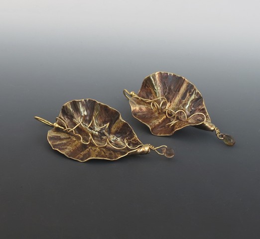  Nugold Leaf Earrings