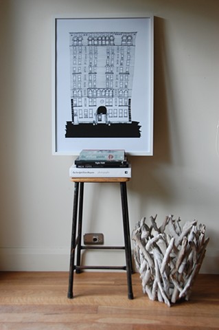 New York City Series, Val's Apartment, Upper West Side. Illustration by Dani Green