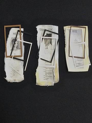 Leslie Berns, Works on paper, collage, Mixed Race Studies, Contemporary Art