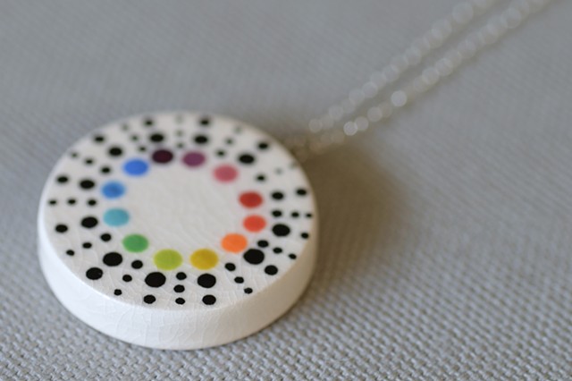 Colorwheel Dots, Large Necklace