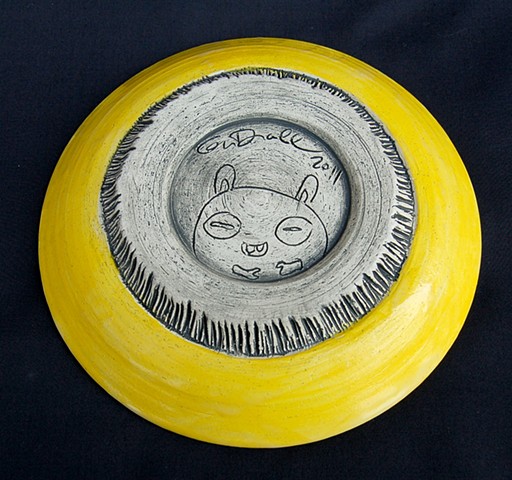thrown plate (bottom detail)
