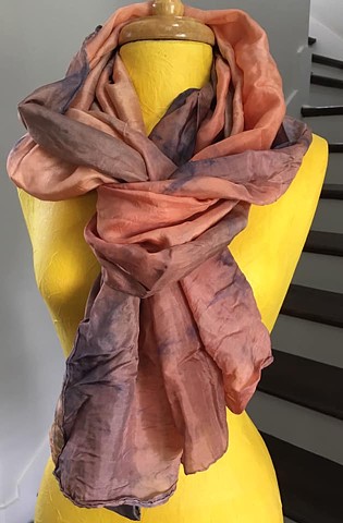 Hand Dyed Silk Scarf By Us