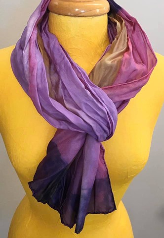 Hand Dyed Silk Scarf by Us
Violet