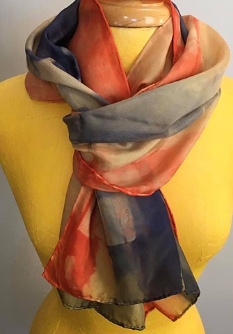 Hand Dyed Silk Scarf by Us
Mayan Gold