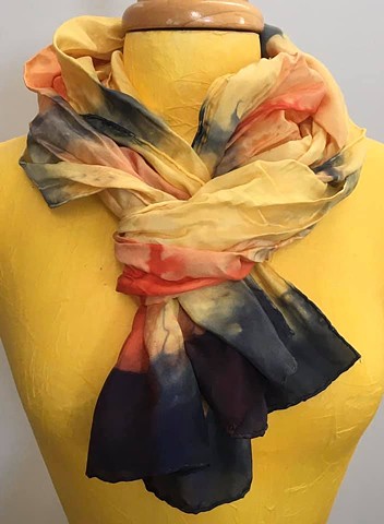 Hand Dyed Silk Scarf by Us
Sun Flower
