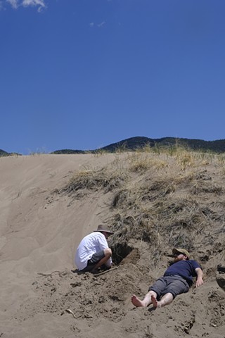 Great Sand Dunes, CO: Adam and David Photographing with Sand Dune Camera