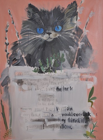 cat painting Margaret Wise Brown Pussy Willow motherhood holding space sacred space