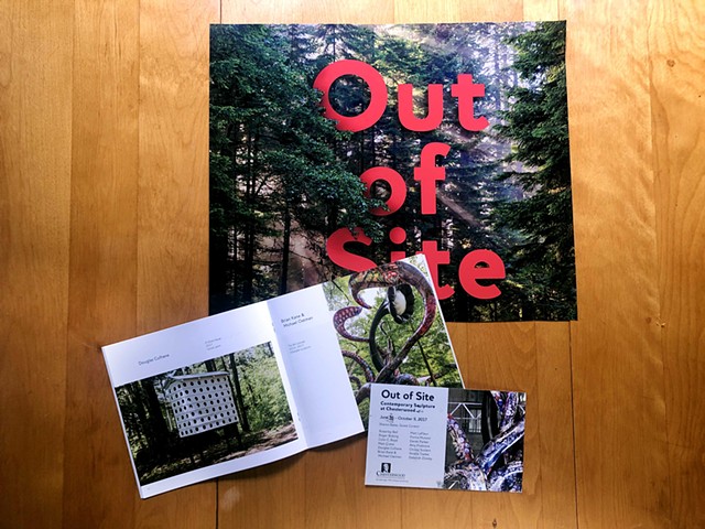 Out of Site: Contemporary Sculpture at Chesterwood print poster, catalog, and invite