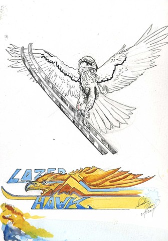 Logo Development for Lazer Hawk Skis
