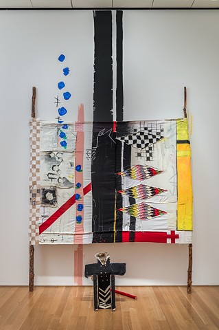 textile sculpture natalie ball indigenous indian art modoc klamath native american african american race racial narratives intersections decolonization captain jack installation painting textile quilt history auto ethnography Indian identity historical di