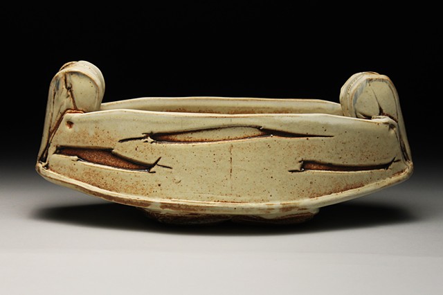 Pottery Ceramics Wood fired Vase Handmade Craft