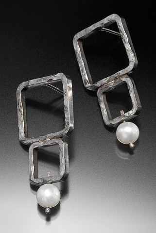 Large Square Small Square Earring