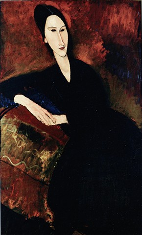 Portrait of Anna Zbrowska by A. Modigliani