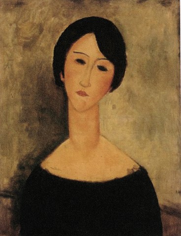 Woman in Black by Modigliani