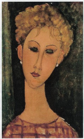 Portrait of a Woman with Earrings by Modigliani
