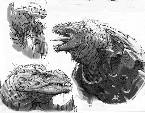 Lizard Monster Sketches
