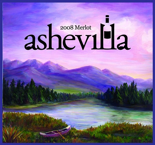 Ashevilla Wine logo & label development