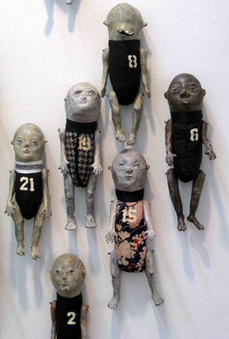 Pam Lethbridge "Wall Dolls" detail