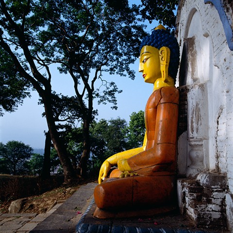 Buddha Statue, Swyambhunath, Nepal, 1992