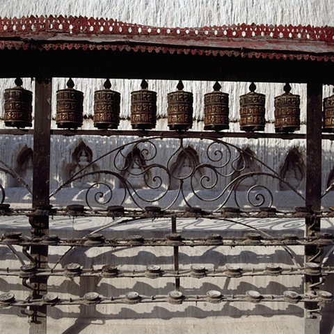Prayer Wheels, Swyambhunath, Nepal, 1992