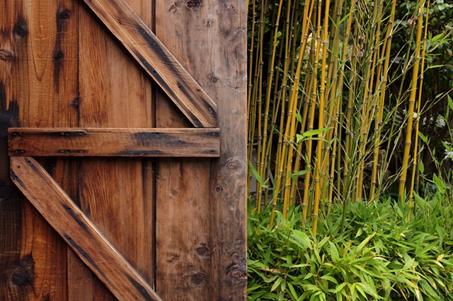Deetjen's Door and Bamboo