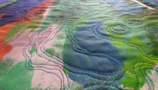 Salt Marsh with Purple Cloud, Detail