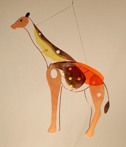 Hanging Giraffe Sculpture 