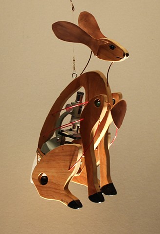 Hanging Jackrabbit Sculpture 