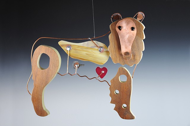 Collie Sculpture Dog Sculpture, Multimedia Collie. 