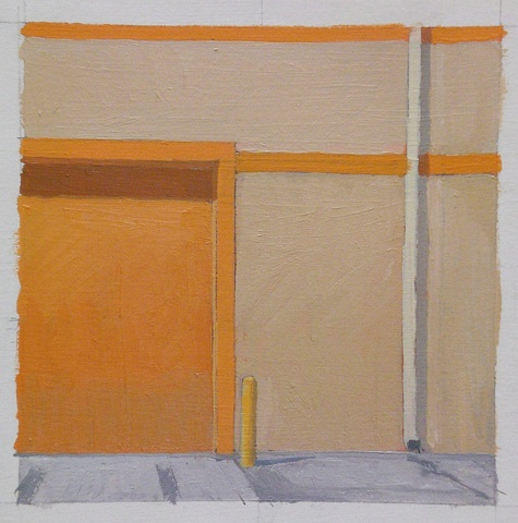 Composition with Orange Door