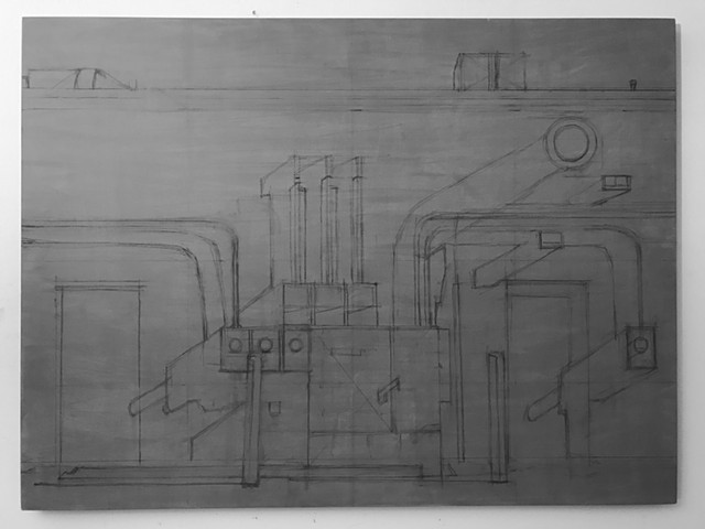 Completed underdrawing for Transformer