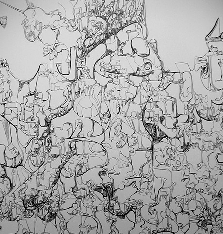 Wall Drawing detail
(From DePauw University BA exhibition)