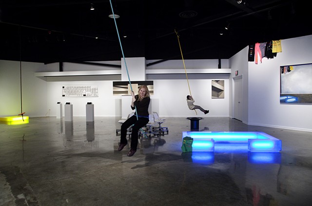 Installation view: Swinging in the Center Galleries, Detroit