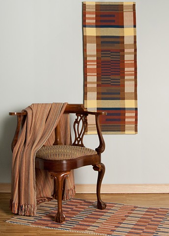 Anni Albers-inspired handwoven home textile collection