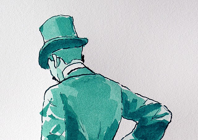(Green Top Hat Man) detail