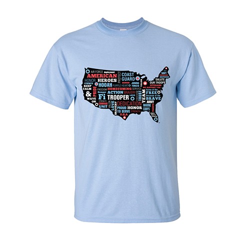U.S. Map Color T-Shirt