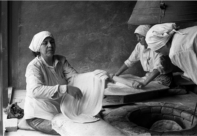 Women Baking Lavash