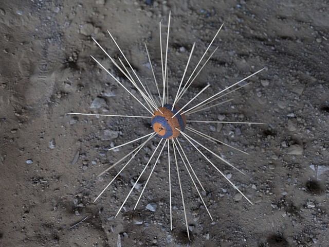 Planet X (detail, orange spike ball)
2015