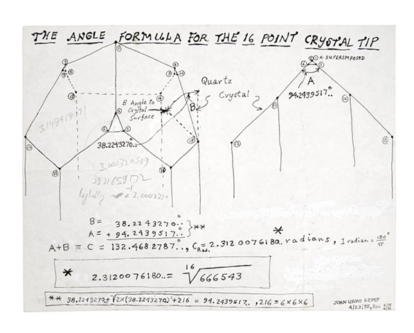 The Angle Formula for the 16 Point Crystal Tip 4.23.1995 