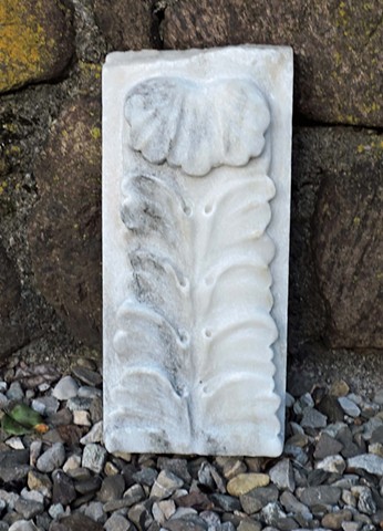 marble, acanthus, relief, stone, carving, Judith Kepner Rose