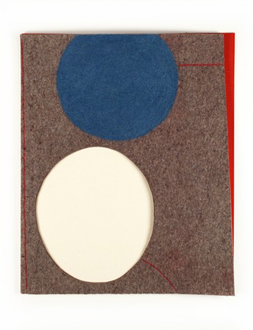 geometric industrial felt art by Yvette Kaiser Smith