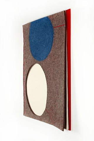 geometric industrial felt art by Yvette Kaiser Smith