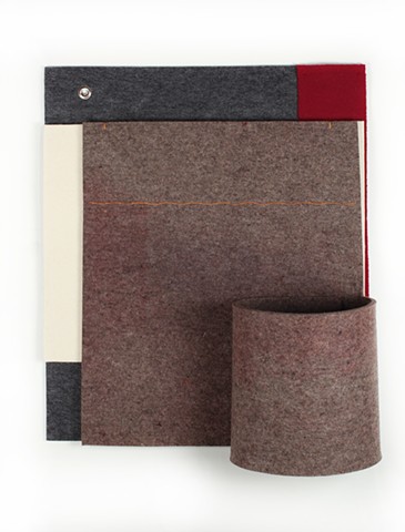 industrial felt soft sculpture by Yvette Kaiser Smith