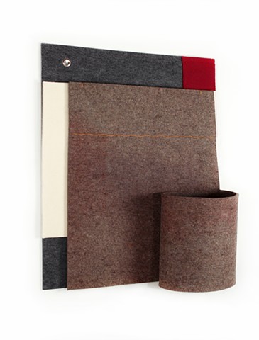 industrial felt soft sculpture by Yvette Kaiser Smith