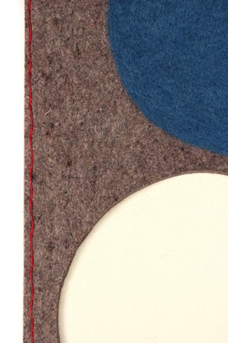 geometric industrial felt art by Yvette Kaiser Smith