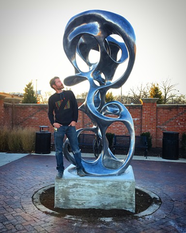 This sculpture was a Percent for the Arts commission by First Washington Realty, Inc. 