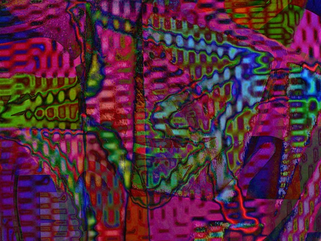 Psychedelic Art, Op Art, Abstract art, Hard Edge Art, Digital photography, color photography, Computer art, Computer art based off digital altered photographs