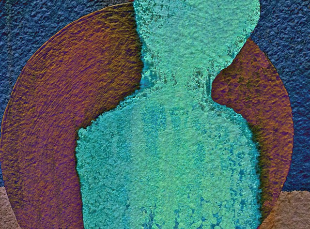 Sisyphus, Abstract Figutive Art, Hard Edge Art, Digital photography, color photography, Computer art, Computer art based off digital altered photographs