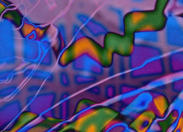 Psychedelic Art, Abstract Art, Hard Edge Abstract Art, Digital Photograph, Color Photograph, Computer art based off of digital altered photographs.